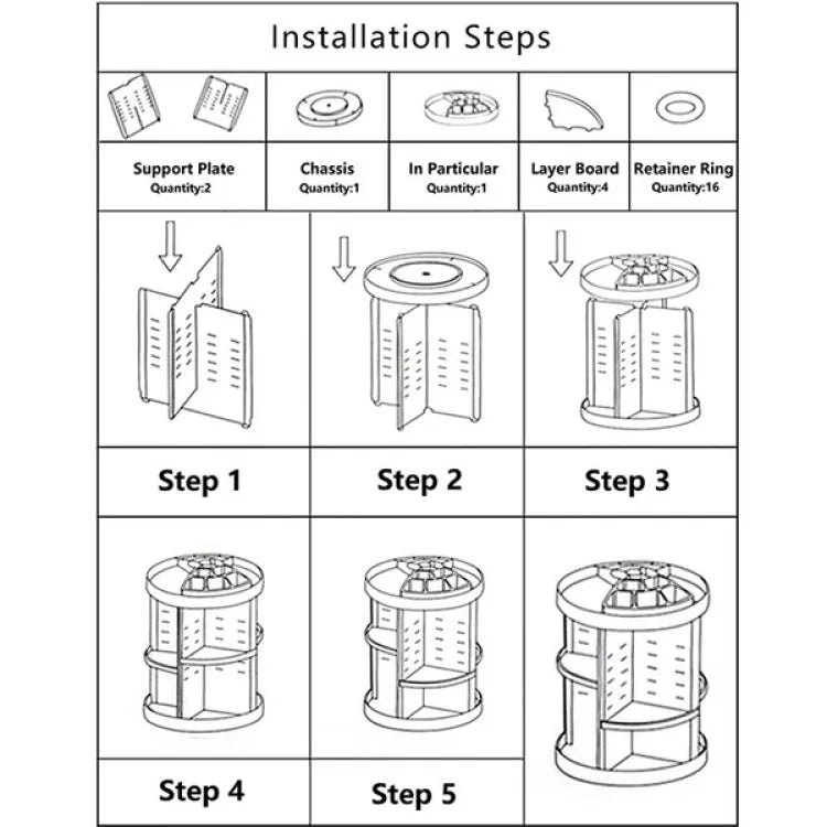 360 Degree Rotating Makeup Organizer