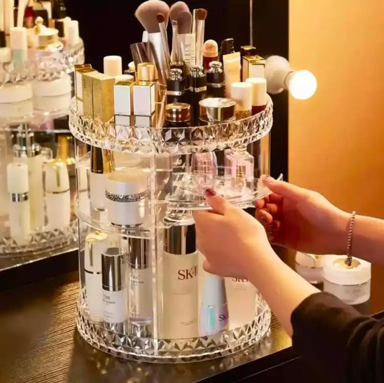 360 Degree Rotating Makeup Organizer